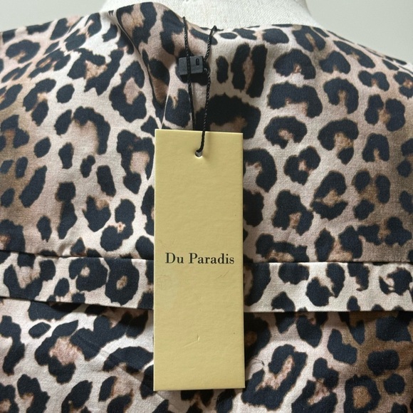 New Du Paradis Heather Shift Leopard Print  Mini Dress. Size Small - Picture 4 of 10